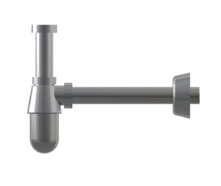 [SIF-MHI-M3322] SIFON PARA LAVAMANOS DECORATIVO ABS CONICO COLOR CROMADO REF. M3322 MARCA MHILER