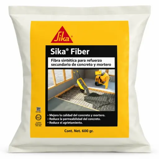 [FIB-SIK-107764] SIKAFIBER MICROFIBRA DE POLIPROPILENO P/ REFUERZO CONCRETO Y MORTERO SACO 0,6 KG ( FIBRA ) REF. 107764 SIKA