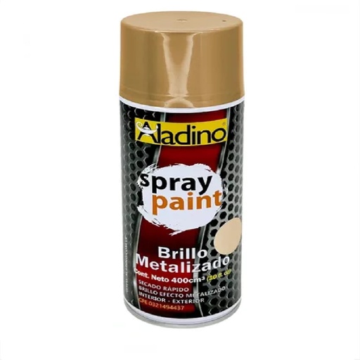 [SPR-ALA-SP42] SPRAY AERESOL ESMALTE COLOR DORADO / ORO DE 400 CM³ INT-EXT REF. SP42 MARCA ALADINO