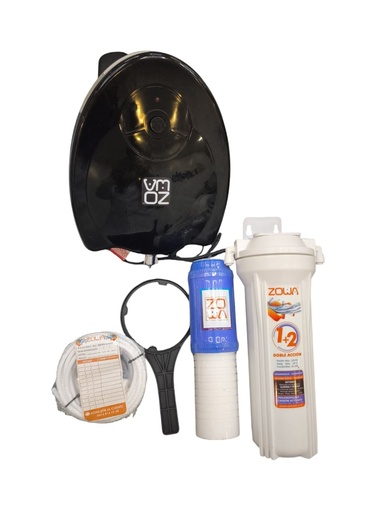 [SUS-ZOW-ZO-SB-1-FZ10] SUSTITUTO DE BOTELLON CON KIT / FILTRO ZF7 MOD. MODULO FK COLOR NEGRO REF. ZO-SB-1-FZ10 MARCA ZOWA