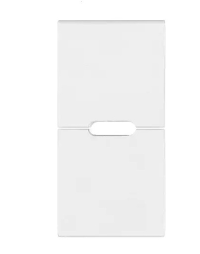 [TEC-VIM-19755.B] TECLA 2 BOTONES MEDIOS 1M PERSONALIZABLE COLOR BLANCO SERIE ARKE REF. 19755.B MARCA VIMAR