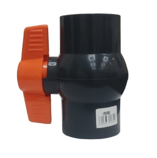 [VAL-FIT-1115010] VALVULA DE PASO RAPIDO ROSCABLE ASTM DE 1/2" PVC REF. 1115010 / 002580 MARCA FITCO