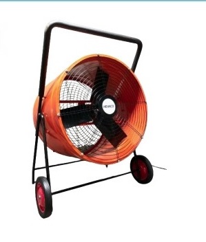 [VEN-HEV-TAMBOR] VENTILADOR DE PISO ASPA 30" INDUSTRIAL 1/2HP 1075RPM 220V TIPO TAMBOR C/RUEDA S/ENCHUFE MARCA HEVACO