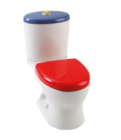 [WC-COR-B08898] W.C. ONE PIECE INFANTIL C/ASIENTO COLOR BICOLOR MOD. KIDDY 58.9x58.3x29.4CM REF. B08898 MARCA CORONA