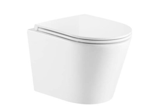 [WC-KUB-KU-053E-UQE] WC SUSPENDIDO / AEREO C/ TAZA TAPA + PLACA DES + TANQUE DESCARGA PARED BLANCO KU053EUQE MARCA KUBO