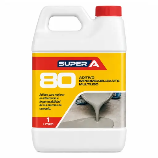 [ADI-SUP-201999] SUPER A 80 1 GALON ADITIVO INCREMENTADOR DE ADHERENCIA AL CONCRETO (3.70KG) RE. 201999 MARCA SUPER A
