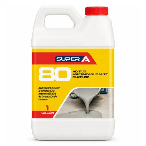 [ADI-SUP-202999] SUPER A 80 - 1 LITRO ADITIVO INCREMENTADOR DE ADHERENCIA AL CONCRETO (1KG) RE. 202999 MARCA SUPER A