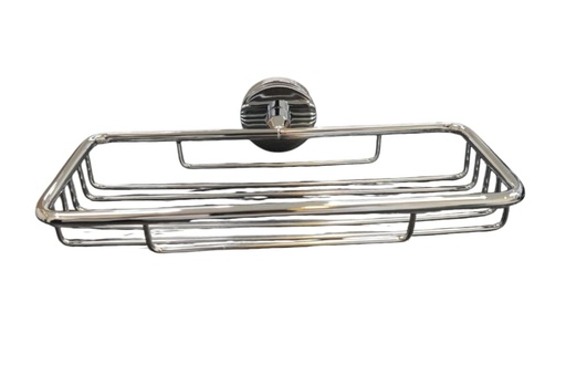 [JAB-FP-37JAB051] JABONERA Y PORTA ESPONJA RECTANGULAR METAL CROMADO SERIE HOTEL 9" X 3 1/2" REF. 37JAB051 MARCA FP