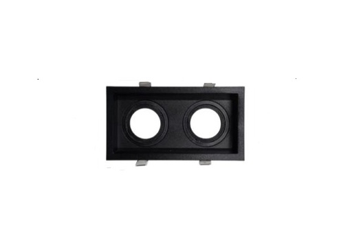 [LAM-LMD-1583] LAMPARA SPOT CUADRADO PVC 102 X 102 X 42 MM PARA GU10 COLOR NEGRO MATE C/SOC. REF. LMD-1583 LUMIND