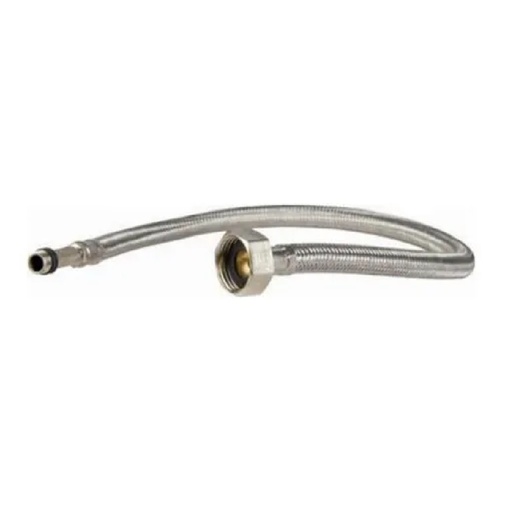 [MAN-MHI-M4125] MANGUERA / CANILLA DE CONEXIÓN 1/2" X M10L X 60 CM BRASS NYLON ( MONOMANDO ) REF. M4125 MARCA MHILER