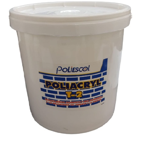[RES-POL-1GL] RESINA POLIACRYL T-2 IMPERMEABILIZANTE 1 GALON REF. 1GL / 08-03007 MARCA POLIESCOL