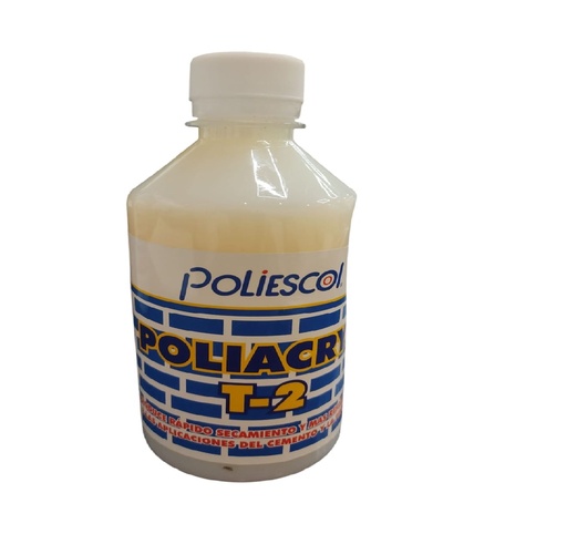 [RES-POL-1.8GL] RESINA POLIACRYL T-2 IMPERMEABILIZANTE 1/8 GALON REF. 1.8GL / 08-03006 MARCA POLIESCOL