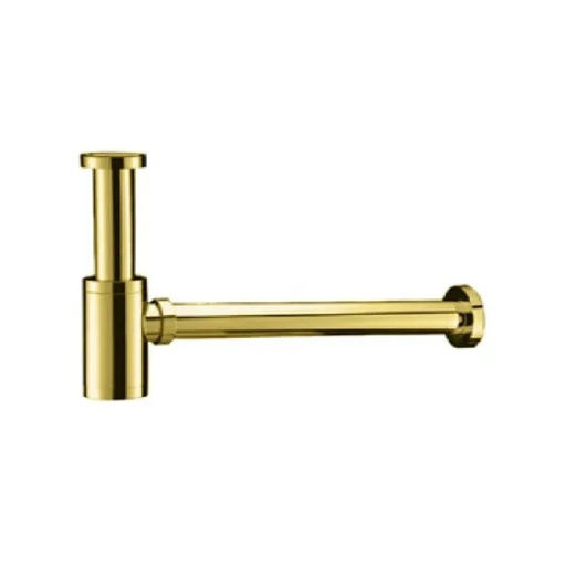 [SIF-FP-35ACC52D] SIFON PARA LAVAMANOS DORADO BRILLANTE DE 1 1/4" CON TAPON DE REGISTRO REF. 35ACC52D MARCA FP