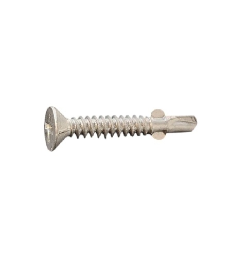 [TOR-SER-4525-008032-RU] TORNILLO AUTOTALADRANTE PARA PLYCEM CON ALAS RUSPER 8 MM X 1 1/4" REF. 4525-008032-RU MARCA SERRANO