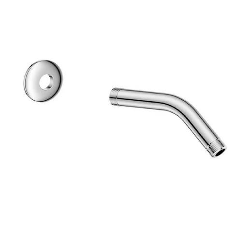 [TUB-MHI-M134] TUBO DE DUCHA / REGADERA ANGULO 45° ACERO INOX 304 15,30 CM SERIE MOON REF. M134 MARCA MHILER