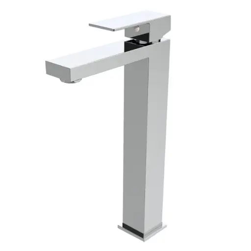 [GRI-NOV-NVGRI9807] GRIFERIA MONOMANDO ALTO PARA LAVAMANO ACERO INOX SERIE KUBE CHROME CROMADO REF. NVGRI9807 MARCA NOVA