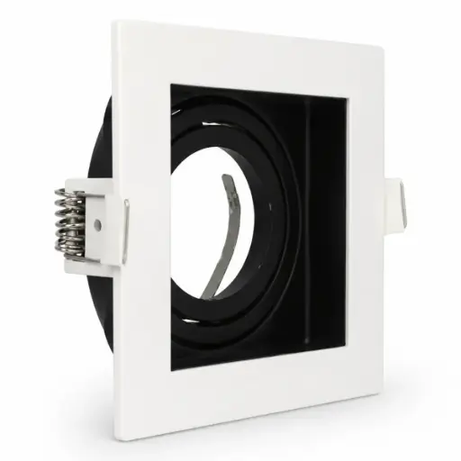 [LAM-ART-AI-SQ05-WH] APLIQUE SPOT CUADRADO 3.5" DIRIGIBLE GU10 BLANCO P/ EMP REF. S105-WH / AI-SQ05-WH MARCA ARTIG LIGHT