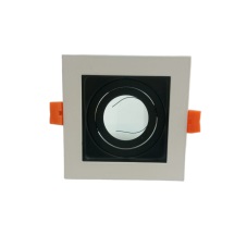[LAM-ART-SQ05-WH] APLIQUE SPOT CUADRADO 3.5" DIRIGIBLE GU10 BLANCO P/ EMP REF. S105-WH / AI-SQ05-WH MARCA ARTIG LIGHT