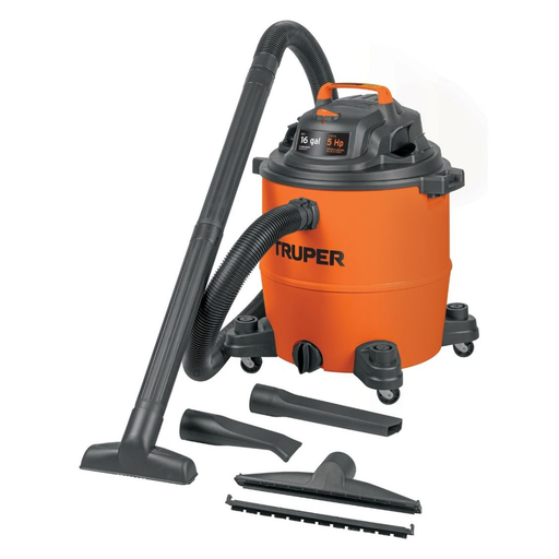 [ASP-TRU-K1520] ASPIRADORA 16 GAL. LIQ Y SOLD. 3700 W 5 HP MOD. ASP-16 REF. K1520 MARCA TRUPER