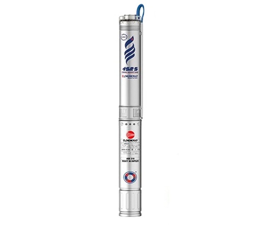 [BOM-PED-4PDM-1+4SRM25G-10-S] BOMBA SUMERGIBLE POZO PROF 1 HP 1 1/4 220V 4" 130L/MIN 69 MTS REF. 4PDM/0.50+4SRM13G/5-S PEDROLLO FB