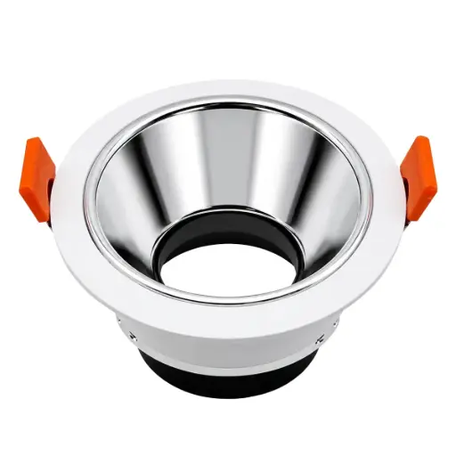 [LAM-LUC-AROBE] LAMPARA SPOT ARO P/ EMP ANG. AJUST 75MM RED P/GU10 S/BOM C/BLA-ESP REF. AROBE / 504350 MARCA LUCERNA