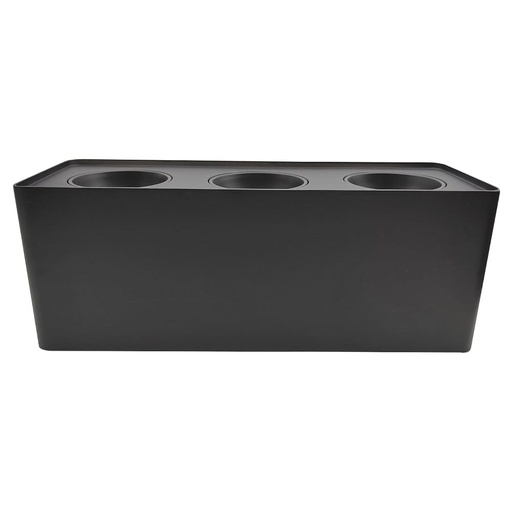 [LAM-LUC-AROBLOCK3NN] LAMPARA SPOT ARO RECT. P/GU10 S/BOM SUP MOD BLOCK TRIP C/NEG REF. AROBLOCK3NN / 504329 MARCA LUCERNA