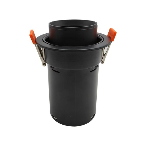 [LAM-LUC-AROGALN] LAMPARA SPOT ARO PARA EMPOTRAR 75 MM RED. P/GU10 S/BOMB. C/NEGRO REF. AROGALN / 504077 MARCA LUCERNA