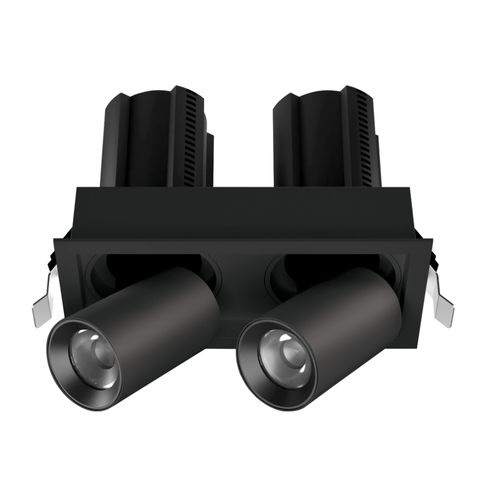 [LAM-LUC-GAL24CN] LAMPARA LED INTEG T/BALA CUAD. EMP. 24W 3T/CRI90+ DOBLE C/NEGRO REF. GAL24CN / 504244 MARCA LUCERNA