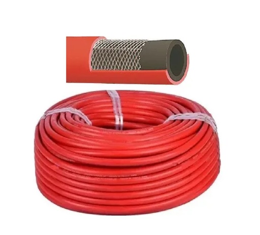 [MAN-NUS-204015-MTS] MANGUERA DE GOMA P/ AIRE - AGUA 3/8" - 300 PSI POR METRO COLOR ROJO REF. 204015 MARCA NUSAC