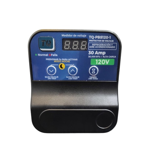 [PRO-TQL-TQ-PBS120-1] PROTECTOR DE VOLTAJE P/ REFRIGERACION Y A/A 120V C/BORN. Y MED.VOLTAJE REF.TQ-PBS120-1 TOTAL QUALITY