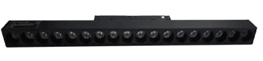 [LAM-EF-EF-1574-18B] LAMPARA LED LINEAL MULTISPOT 18W 48V 3000K+4000K 300X22X25MM NEGRO P/RIEL MAG REF.EF-1574-18B EFECTO