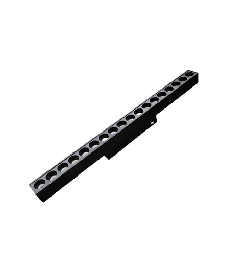 [LAM-LUM-EF-1574-18B] LAMPARA LED LINEAL MULTISPOT 18W 48V 3000K+4000K 300X22X25MM NEGRO P/RIEL MAG REF.EF-1574-18B LUMIND