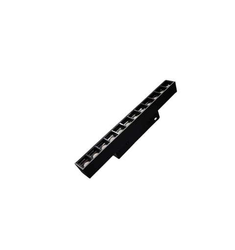 [LAM-LUM-EF-1574] LAMPARA LED LINEAL MULTISPOT 12W 48V 3000K+4000K 220X22X25MM NEGRO P/RIEL MAG 2T REF. EF-1574 LUMIND