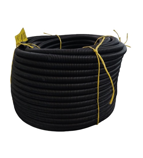 [TUB-TUB-9200079] TUBO CORRUGADO POLIPROPILENO 1/2" ROLLO 50MTS COLOR NEGRO REF. 9200079 / 360026 MARCA TUBO FLEX