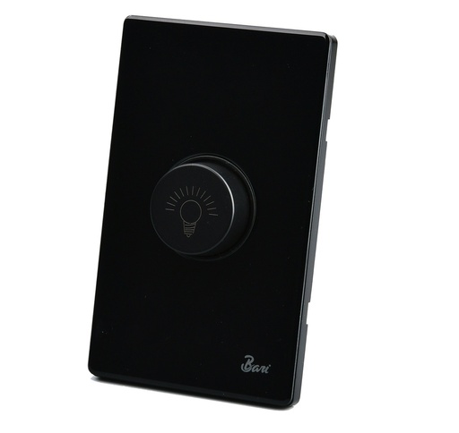 [INT-BAR-INT.10.09] INTERRUPTOR TIPO DIMMER SERIE VUOTO COLOR NEGRO BRILLANTE REF. INT.10.09 MARCA BARI