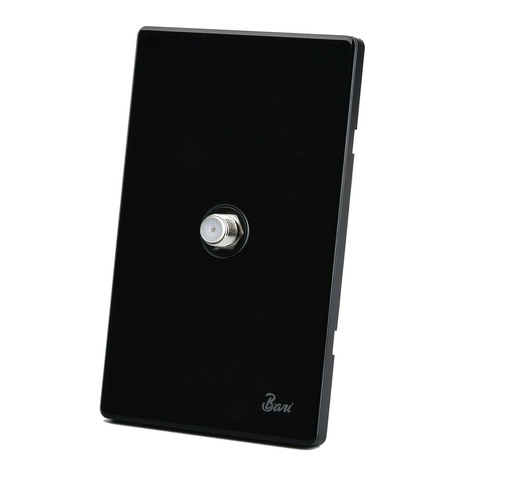 [TOM-BAR-INT.10.06] TOMA PARA TV SERIE VUOTO COLOR NEGRO BRILLANTE REF. INT.10.06 MARCA BARI