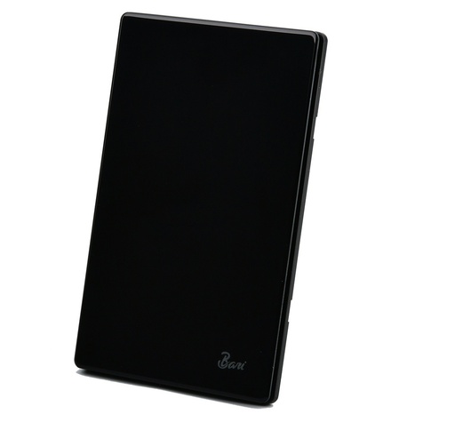 [INT-BAR-INT.10.01] INTERRUPTOR SENCILLO SERIE VUOTO COLOR NEGRO BRILLANTE REF. INT.10.01 MARCA BARI