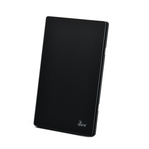 [INT-BAR-INT.14.01] INTERRUPTOR SENCILLO SERIE SPENTO COLOR NEGRO MATE REF. INT.14.01 MARCA BARI