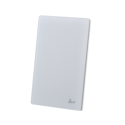 [INT-BAR-INT.16.01] INTERRUPTOR SENCILLO SERIE NEBBIA COLOR BLANCO MATE REF. INT.16.01 MARCA BARI