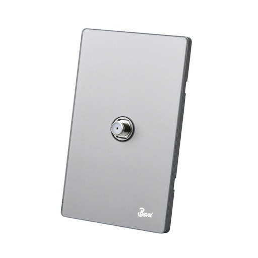 [TOM-BAR-INT.15.06] TOMA PARA TV SERIE CENERE COLOR GRIS MATE REF. INT.15.06 MARCA BARI