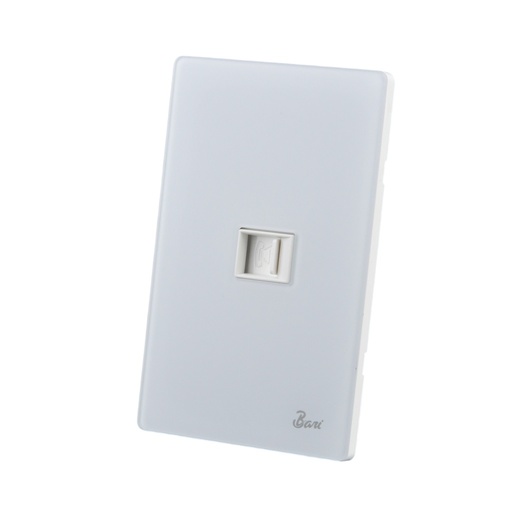 [TOM-BAR-INT.16.05] TOMA PARA TELEFONO SERIE NEBBIA COLOR BLANCO MATE REF. INT.16.05 MARCA BAR