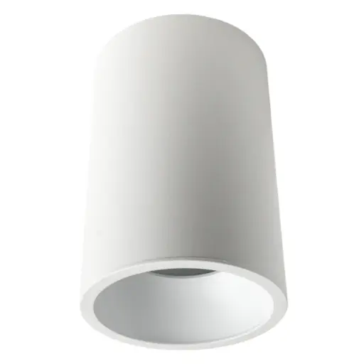 [APL-LUM-LUM-1600] APLIQUE DE TECHO PARA GU10 CILINDRO SUPERFICIAL C/ SOCATE COLOR BLANCO REF. LUM-1600 MARCA LUMIND