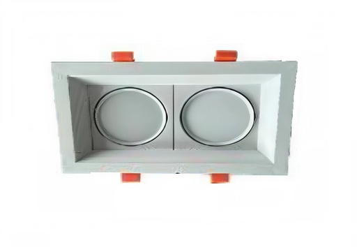 [APL-MAF-AB0013000K24W] APLIQUE LED SPOT P/EMPOTRAR DIRECCIO 2 X 24W 3000K 85 - 277 V BLANCO REF 001-007-AB0013000K24W MAFI