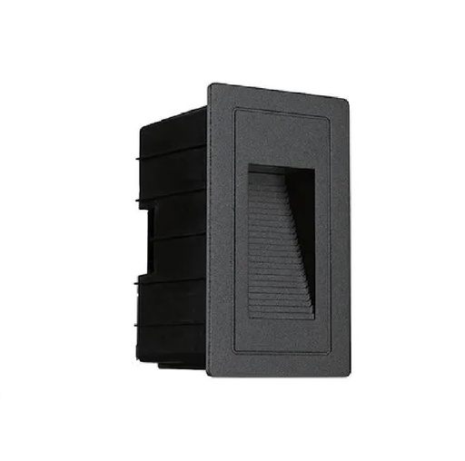 [APL-MAF-BSQJ0196500K3W] APLIQUE DE CORTESIA PARED / ESCALERA LED INT. 3W 6500K 85-277V VERTICAL NEGRO REF. 001-007-BSQJ0196500K3W MAFI