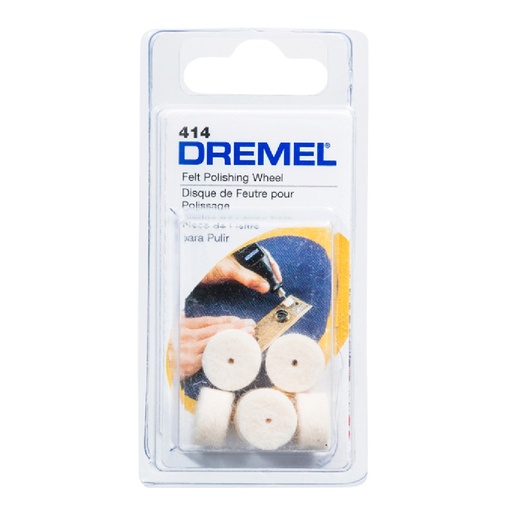 [PUL-DRE-864341] RUEDA DE FIELTRO PARA PULIR 1/2" DREMEL 6 PZAS MOD 414 REF. 864341 / 2615000414 MARCA DREMEL