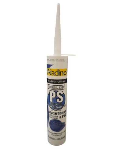 [SIL-ALA-CA32] SILICON / SELLADOR DE POLICARBONATO Y PVC 280 ML CLARO JOINSIL 3360 REF. CA32 / 007626 MARCA ALADINO