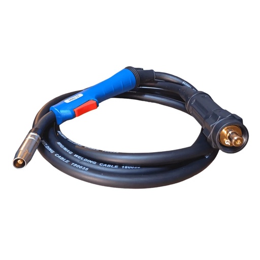 [ANT-FLA-ICT2080] ANTORCHA MIG 15 ECO 150 AMP TIPO BINZEL 3MTS C/CONECTOR MOD.EURO REF. ICT2080 MARCA FLAMMER