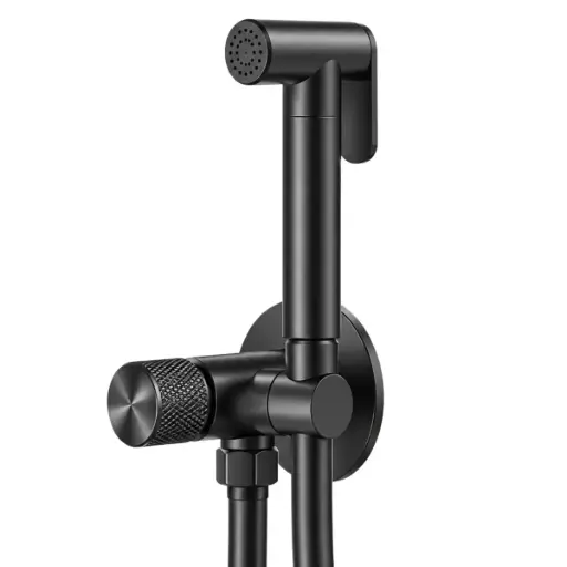[DUC-NOV-NVGRI5677] DUCHA TELEFONO DE MANO ACERO INOX C/MEZCLAD SERIE FUTURA ANTHR RAD / NEGRO REF. NVGRI5677 MARCA NOVA