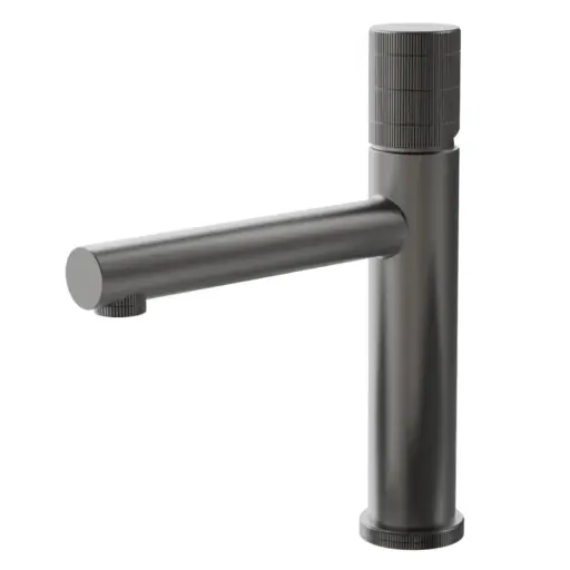 [GRI-NOV-NVGRI5672] GRIFERIA MONOMANDO BAJO P/ LAVAMANO ACERO INOX SERIE FUTURA ANTHRACIT RAD / GRIS REF NVGRI5672 NOVA