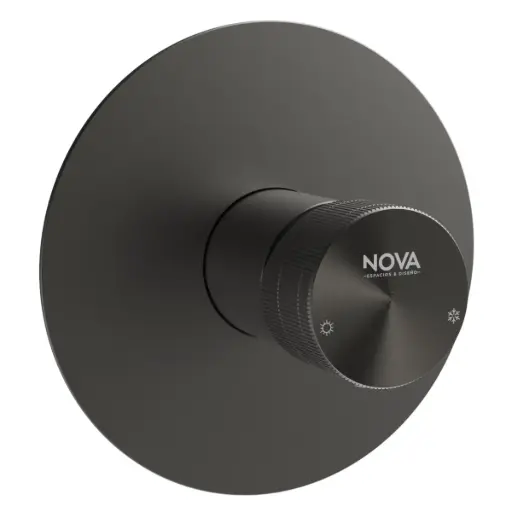 [GRI-NOV-NVGRI5674] GRIFERIA MONOMANDO EMPOTRADO DE DUCHA SERIE FUTURA ANTHRACITE RAD / GRIS REF. NVGRI5674 MARCA NOVA